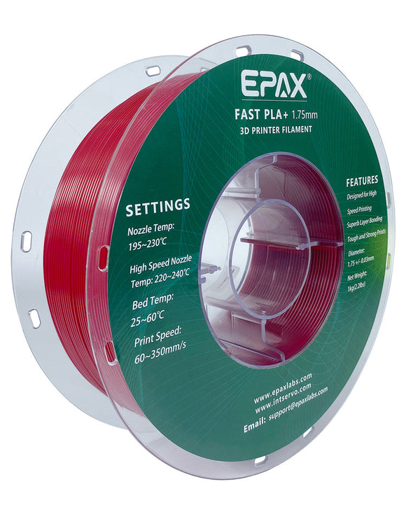 EPAX Fire Engine Red Fast PLA+ 1.75mm Filament 1kg