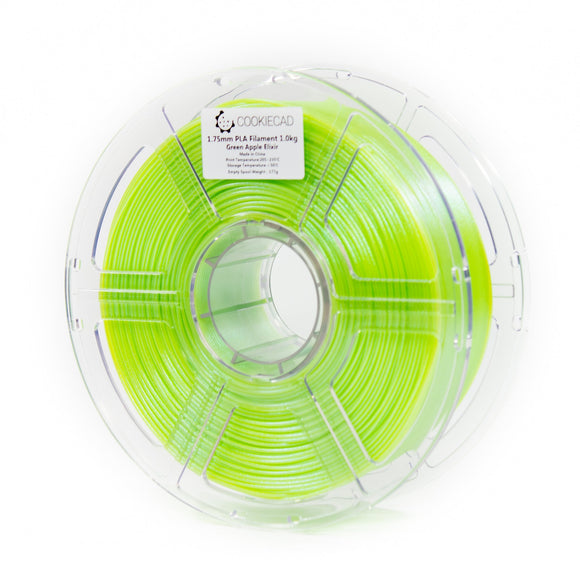 Green Apple Elixir PLA Filament 1.75mm, 1kg
