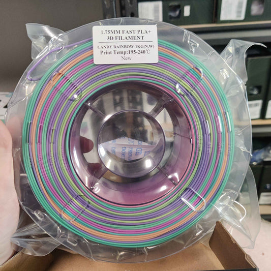 EPAX Candy Rainbow Fast PLA+ 1.75mm Filament 1k