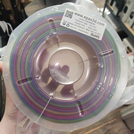 EPAX Rainbow Silk Fast PLA+ 1.75mm Filament 1k