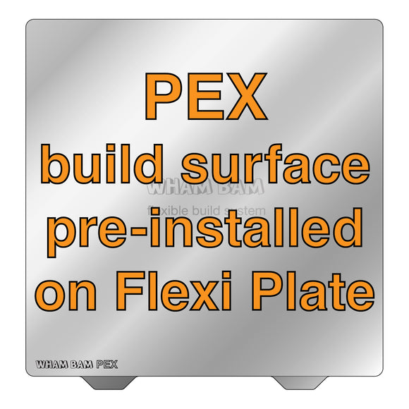 WhamBam 235 x 235 Flexi Plate with Pre-Installed PEX Build Surface