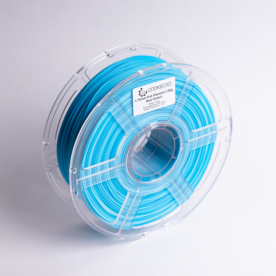 CookieCad Blue Ombre PLA Filament 1.75mm, 1kg