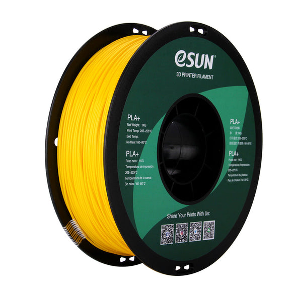 eSun Yellow PLA+ 1.75mm Filament 1kg