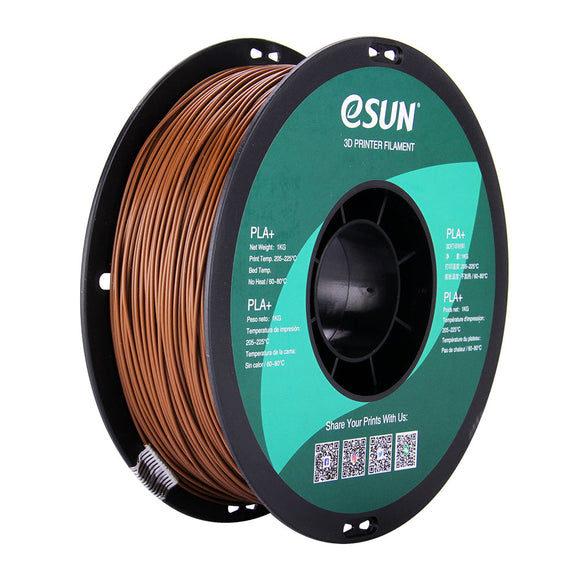 eSun Brown PLA+ 1.75mm Filament 1kg