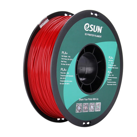 eSun Fire Engine Red PLA+ 1.75mm Filament 1kg
