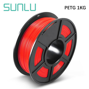 Sunlu Transparent Red PETG 1.75mm Filament 1kg/2.2lbs